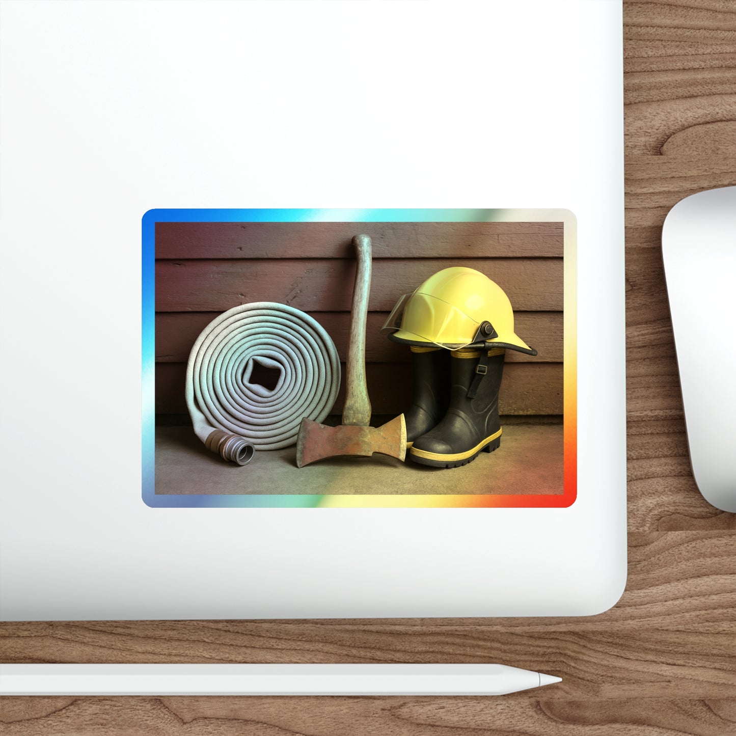 Fire/Rescue Appreciation Holographic Sticker