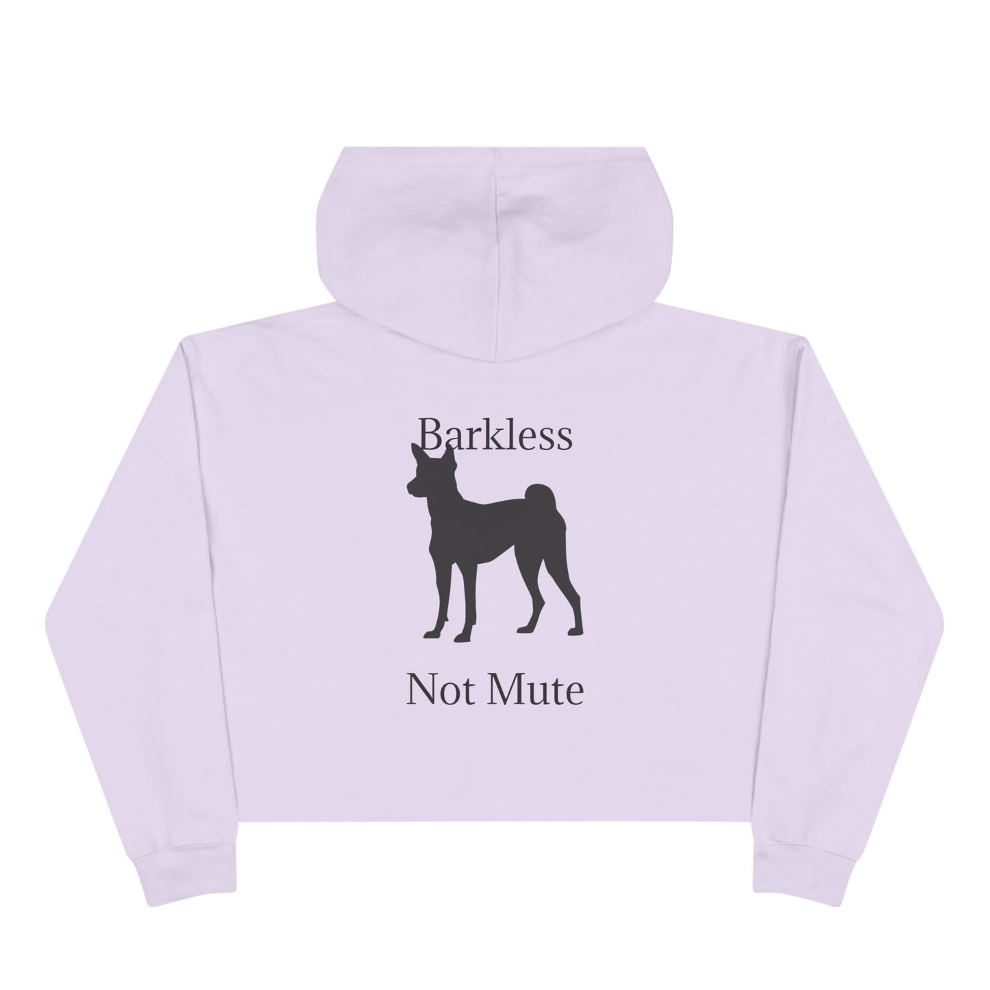 Barkless Not Mute Women's Crop Hoodie