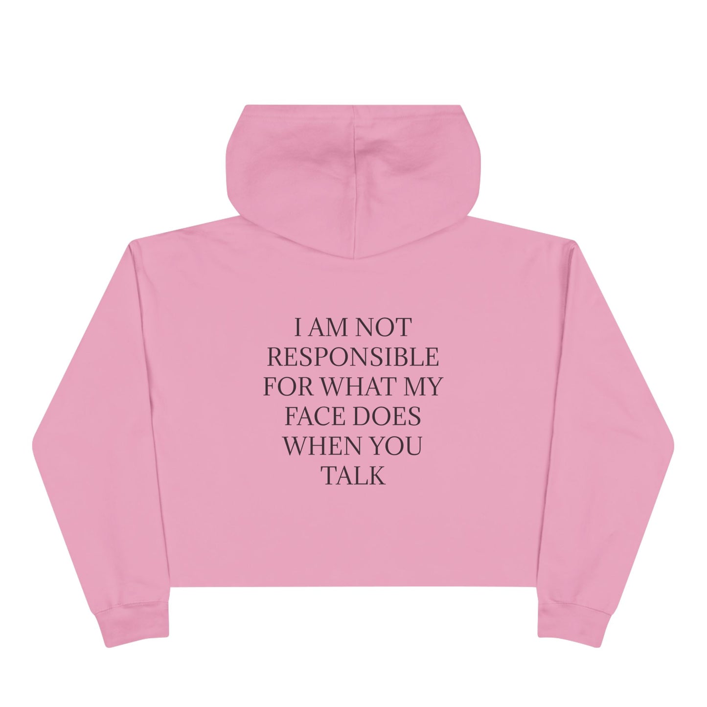 When You Talk Women's Crop Hoodie