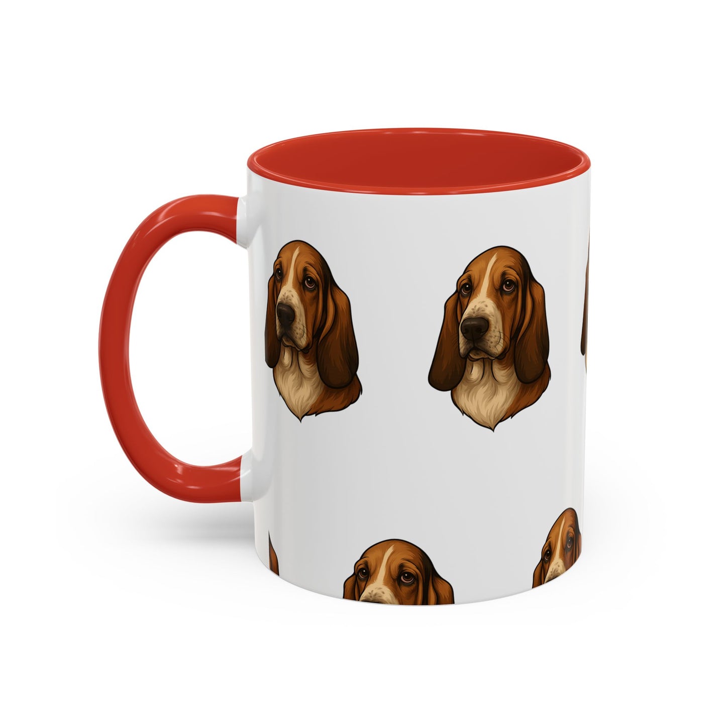 Basset Hound Head 2-Tone Coffee Mug