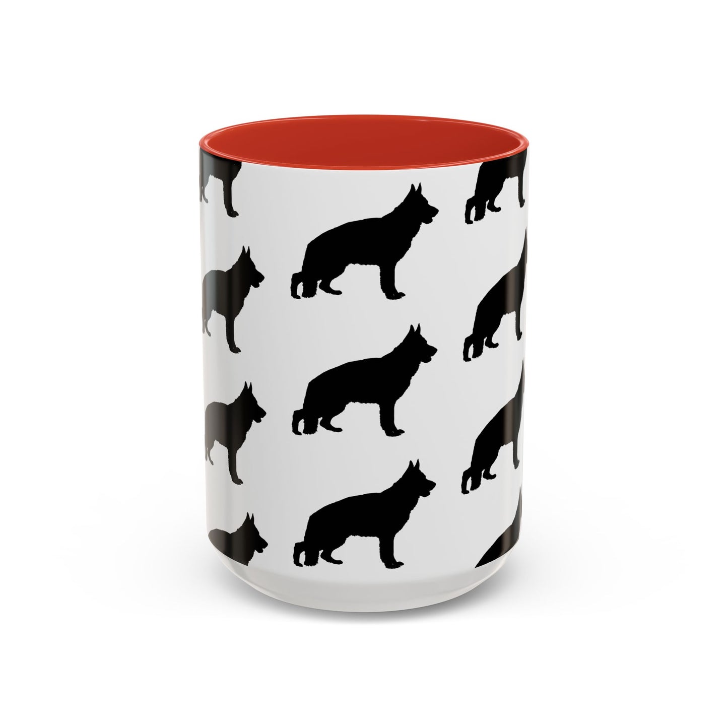 German Shepherd Silhouette 2-Tone Coffee Mug