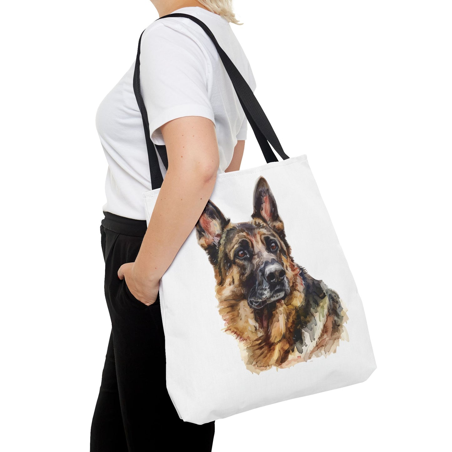 German Shepherd Head Tote Bag