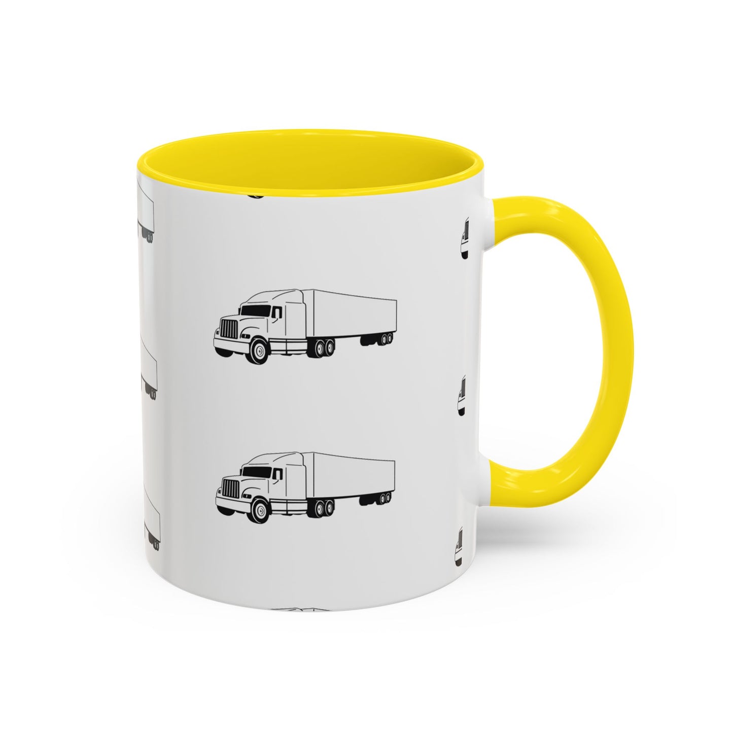 Semi Truck 2-Tone Coffee Mug