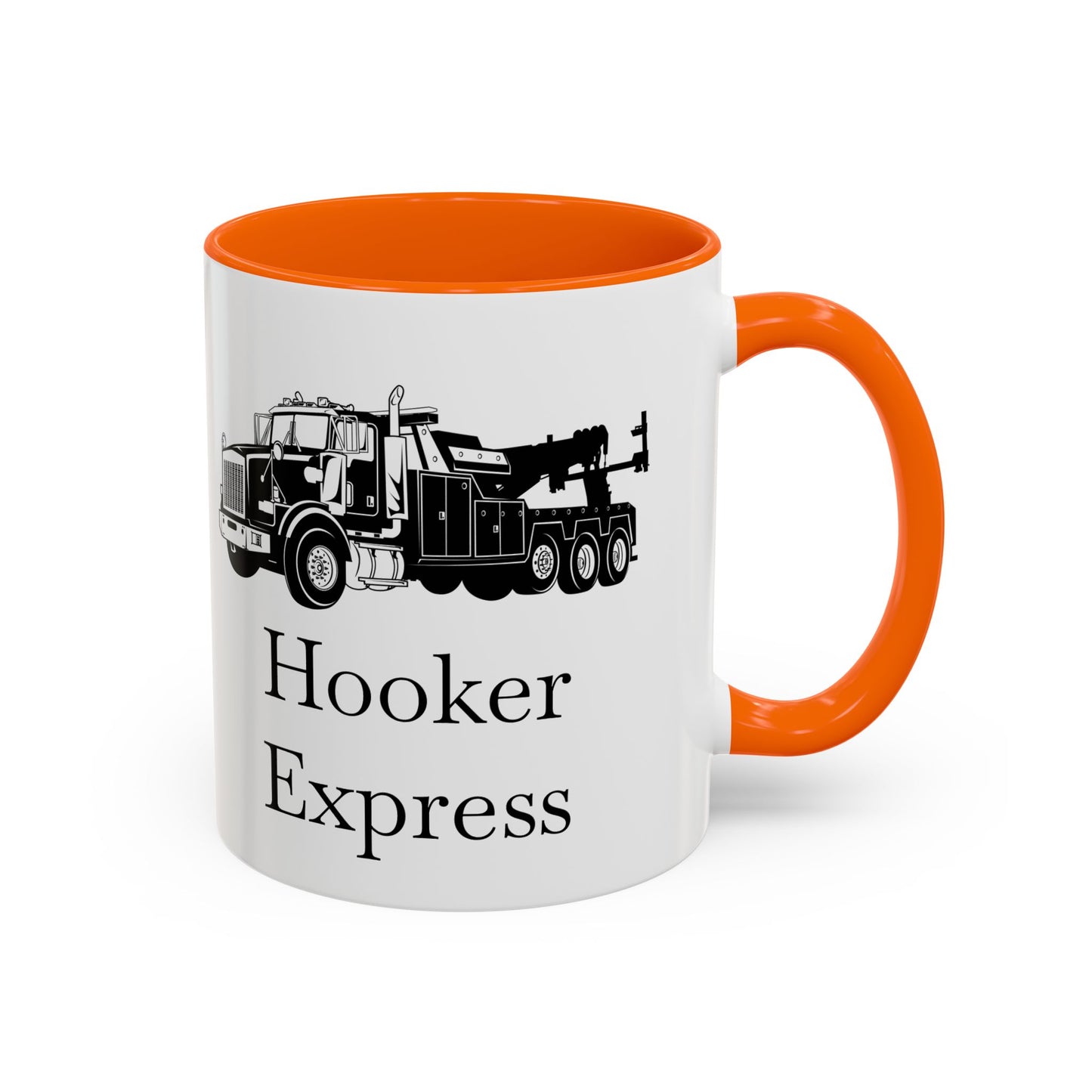 H**ker Express Heavy Tow Truck 2-Tone Coffee Mug
