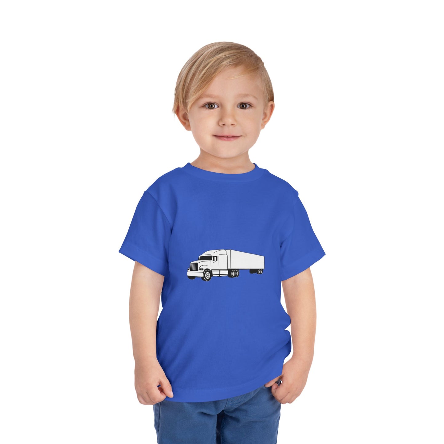 Semi Truck Toddler Unisex Short Sleeve Crewneck Tee
