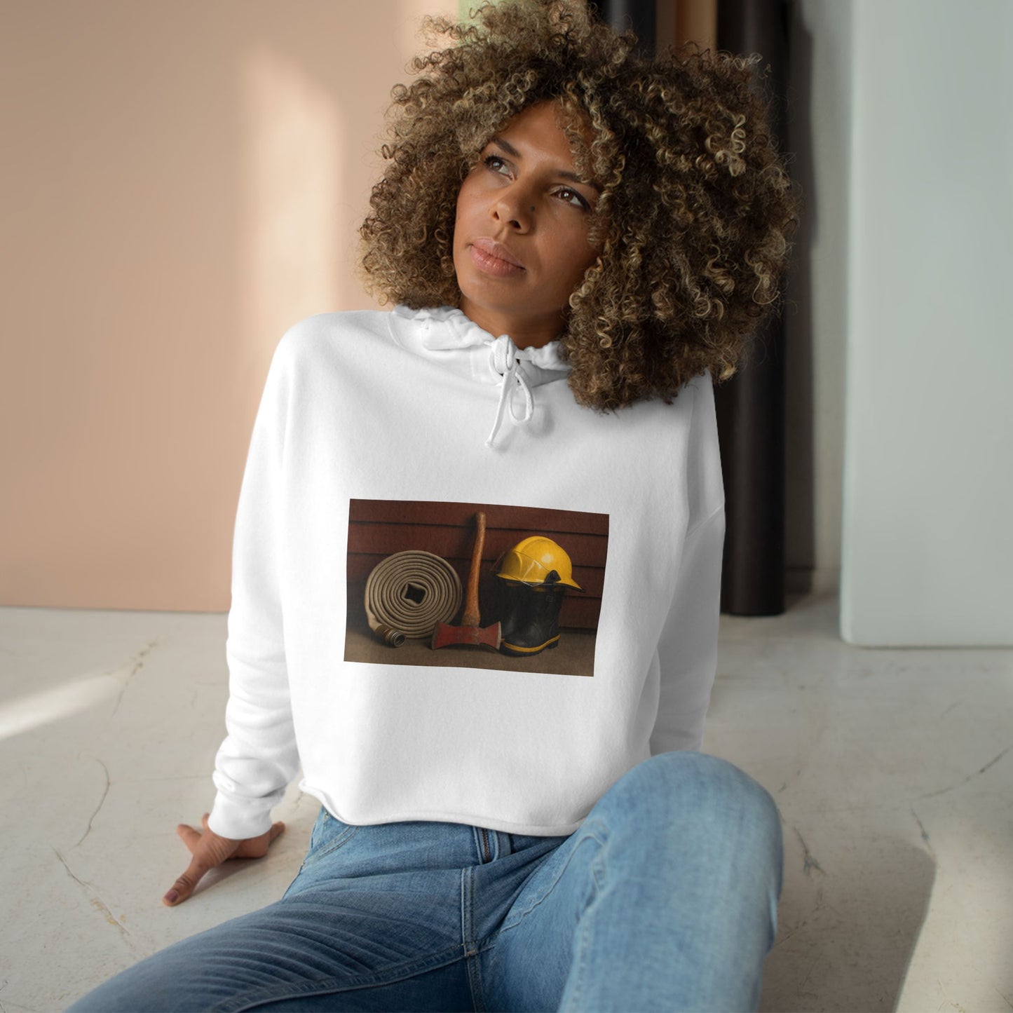 Fire/Rescue Appreciation Women's Crop Hoodie