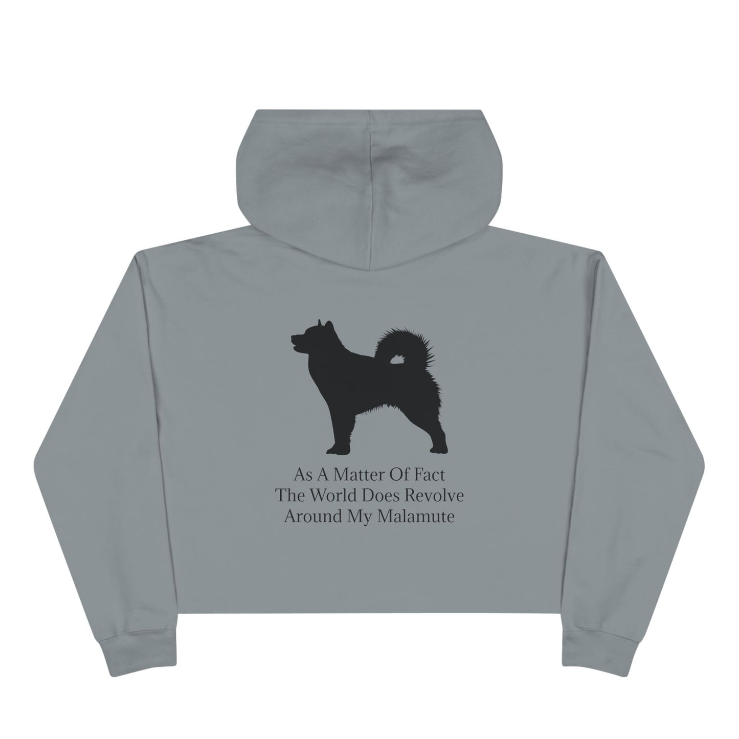 Matter Of Fact Malamute Women's Crop Hoodie