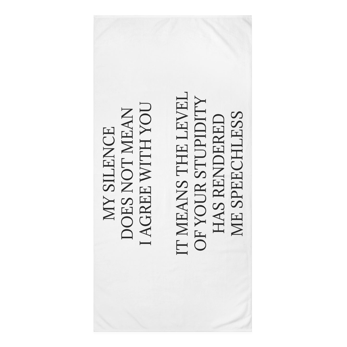 Speechless Mink-Cotton Beach Towel