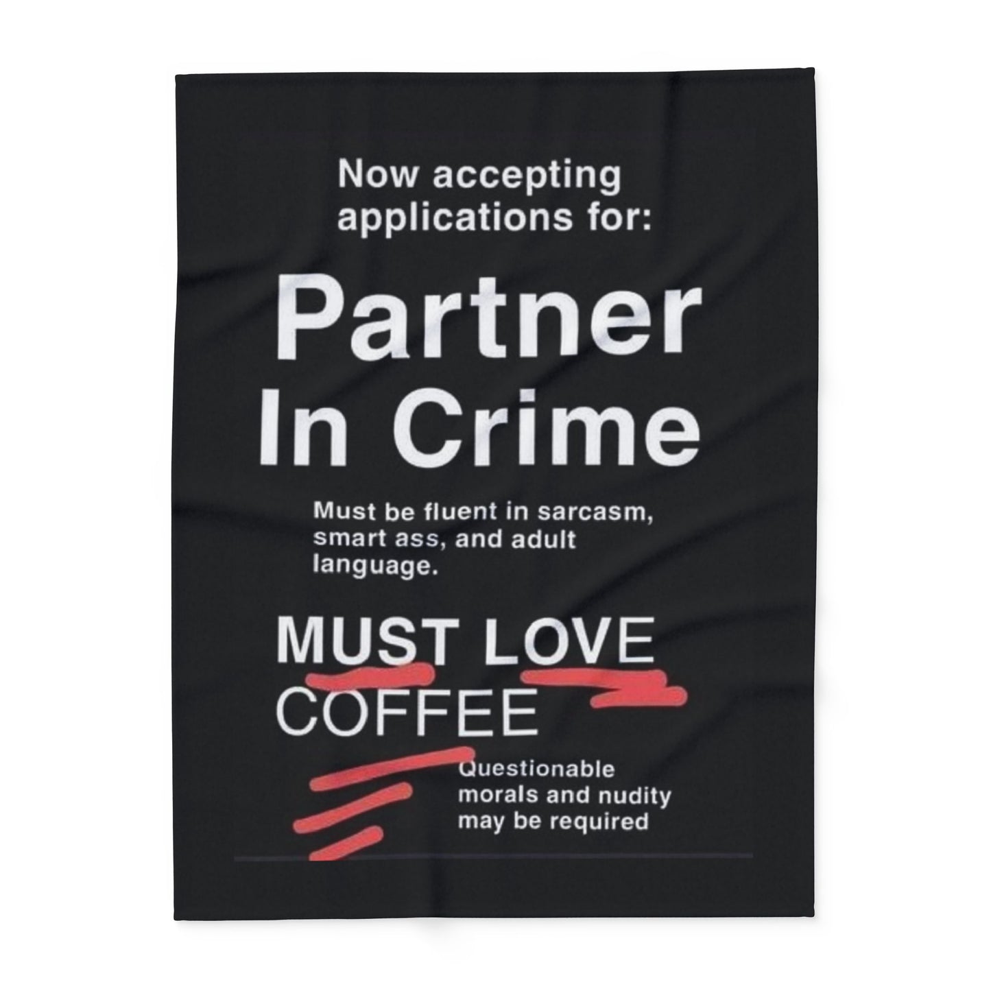 Partner In Crime Arctic Fleece Blanket