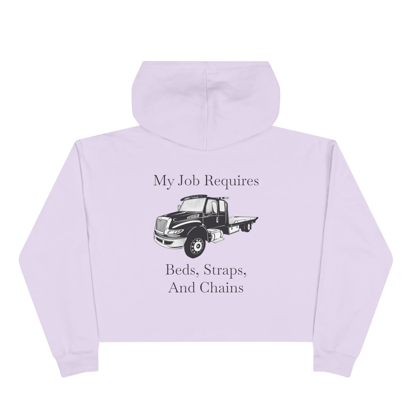 Beds, Straps, And Chains Women's Crop Hoodie
