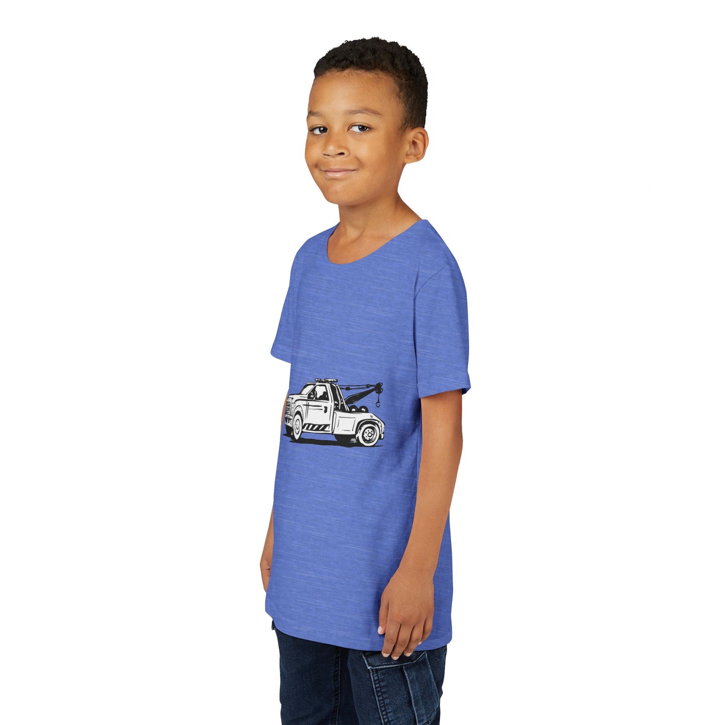 Wheel Lift Tow Truck Youth Unisex Short Sleeve Crewneck Tee