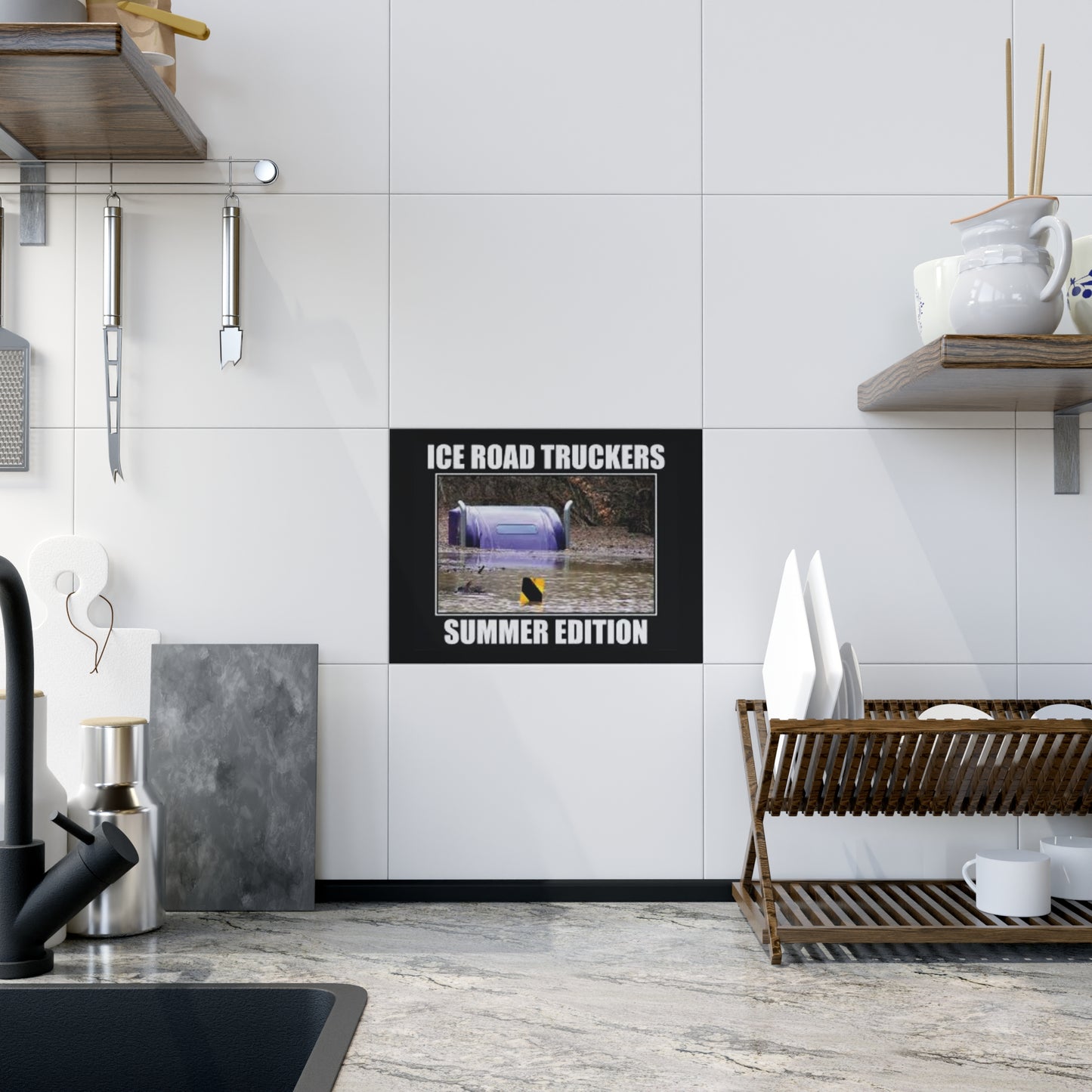 Ice Road Truckers Ceramic Photo Tile