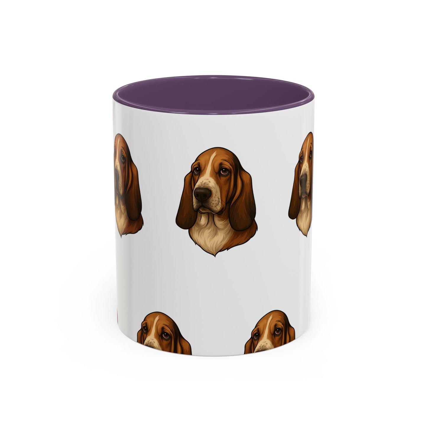 Basset Hound Head 2-Tone Coffee Mug