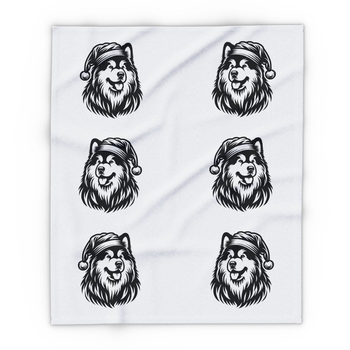 Santa Paws Malamute Arctic Fleece Blanket