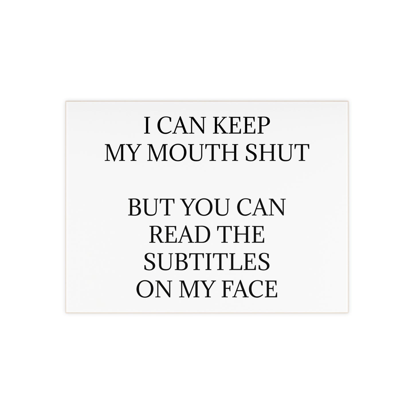 Subtitles Ceramic Photo Tile