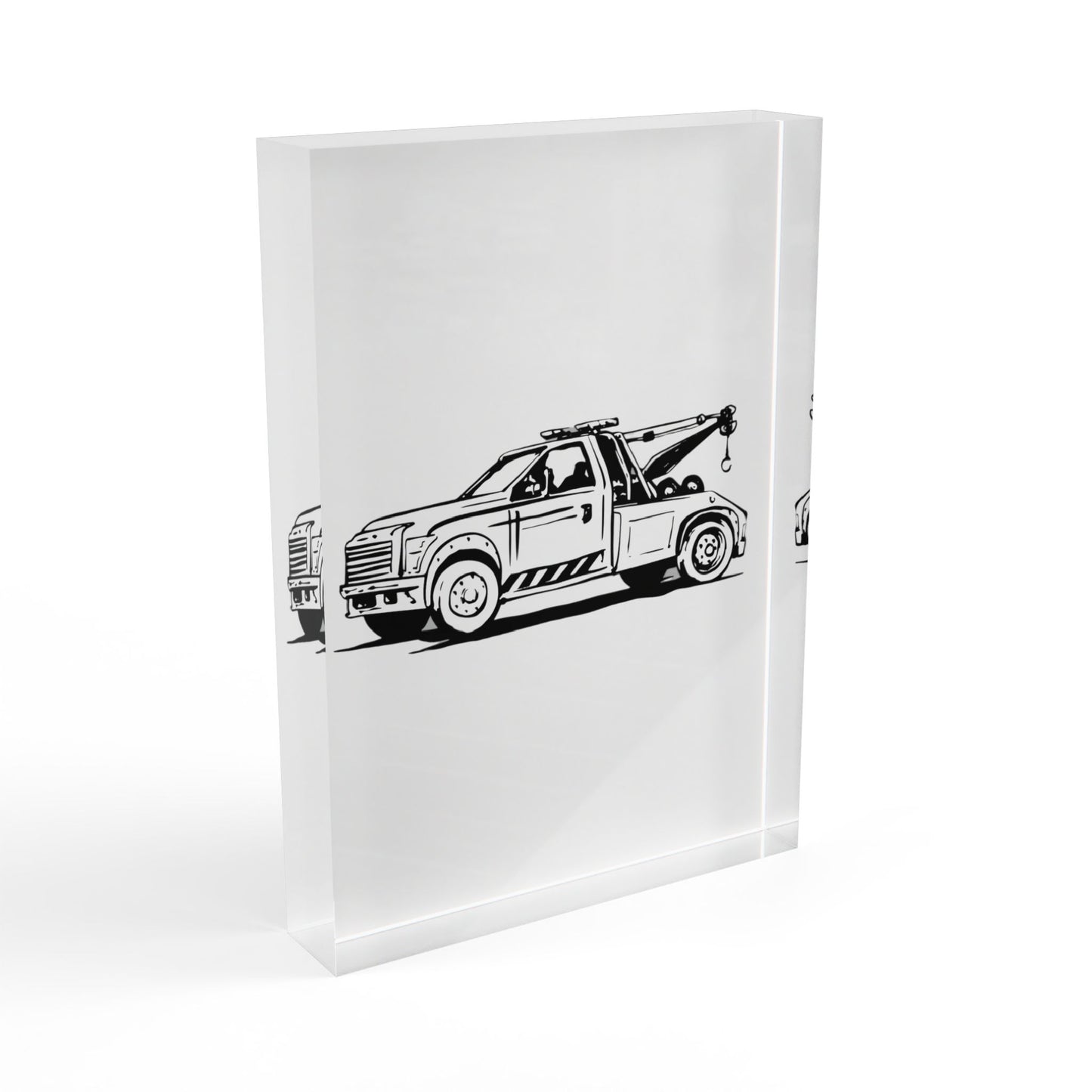 Wheel Lift Tow Truck Acrylic Photo Block