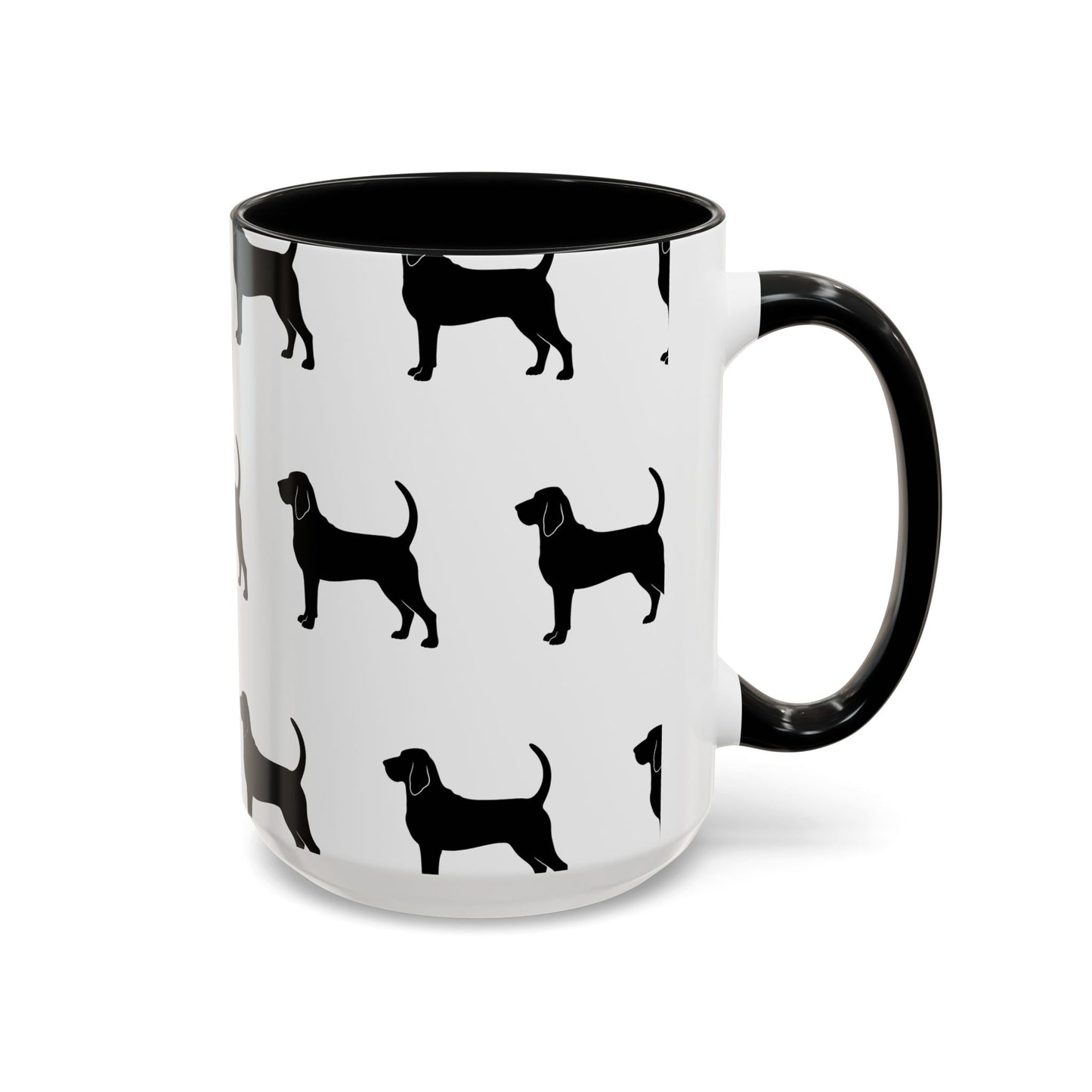 Bloodhound Silhouette 2-Tone Coffee Mug