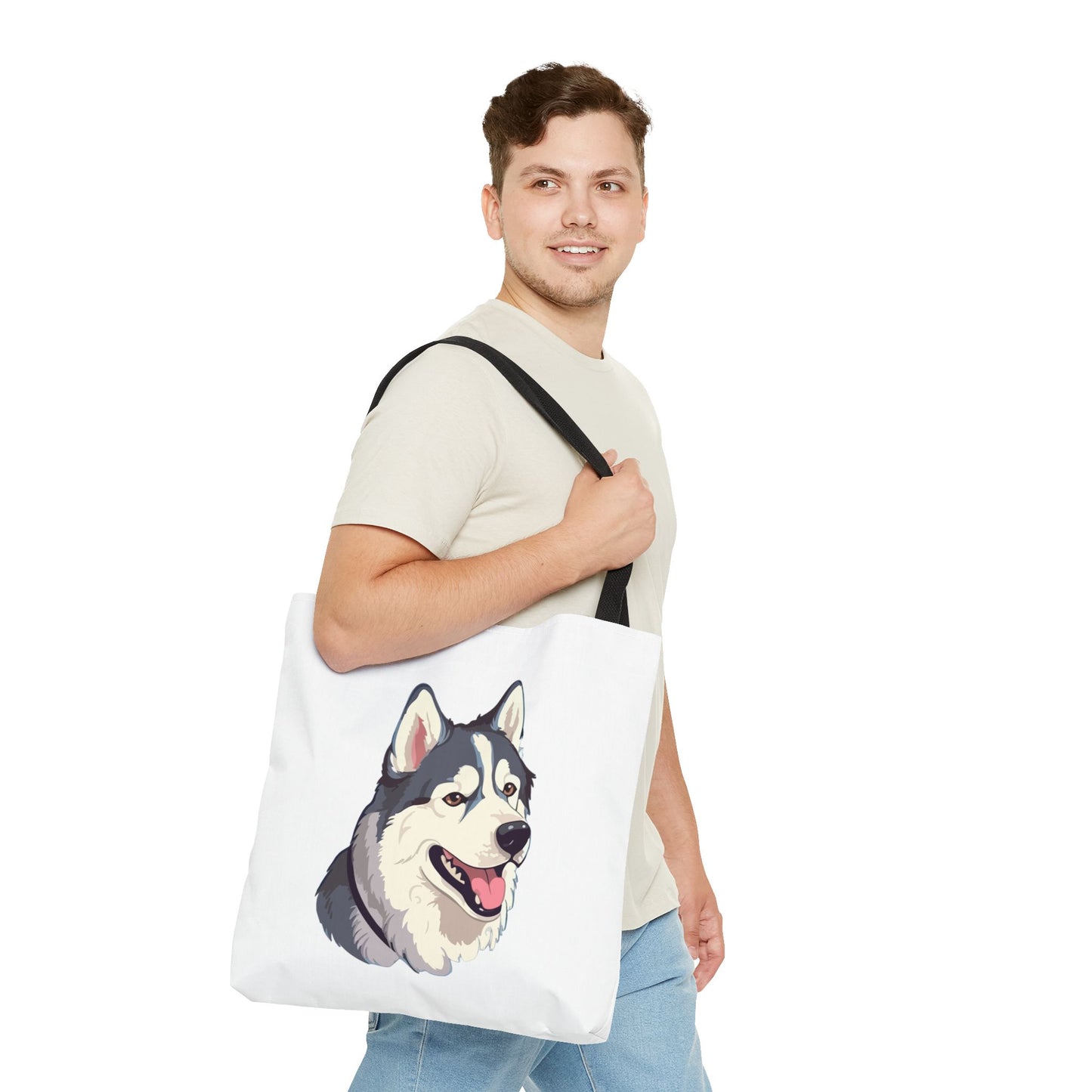 Malamute Head Tote Bag