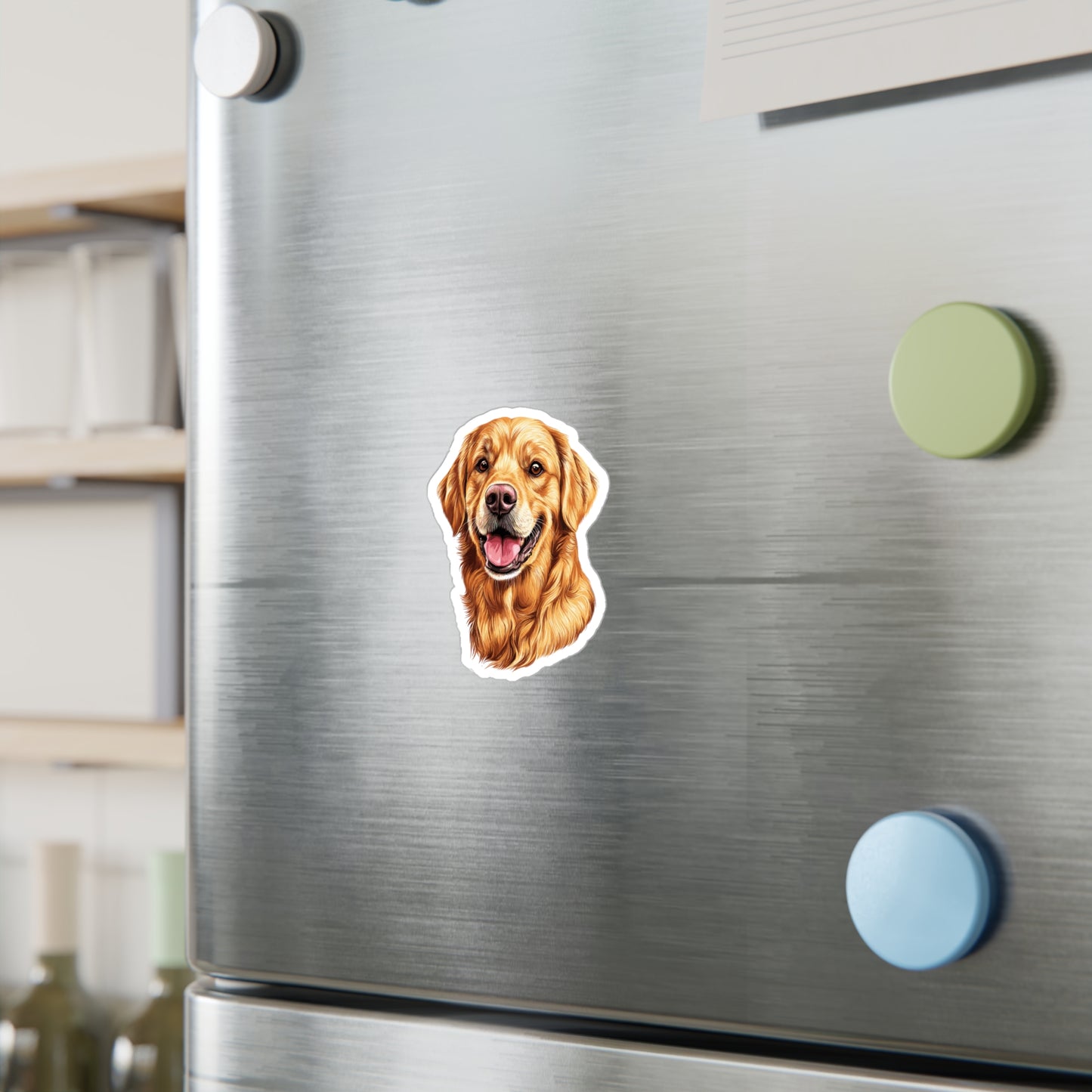 Golden Head Vinyl Decal