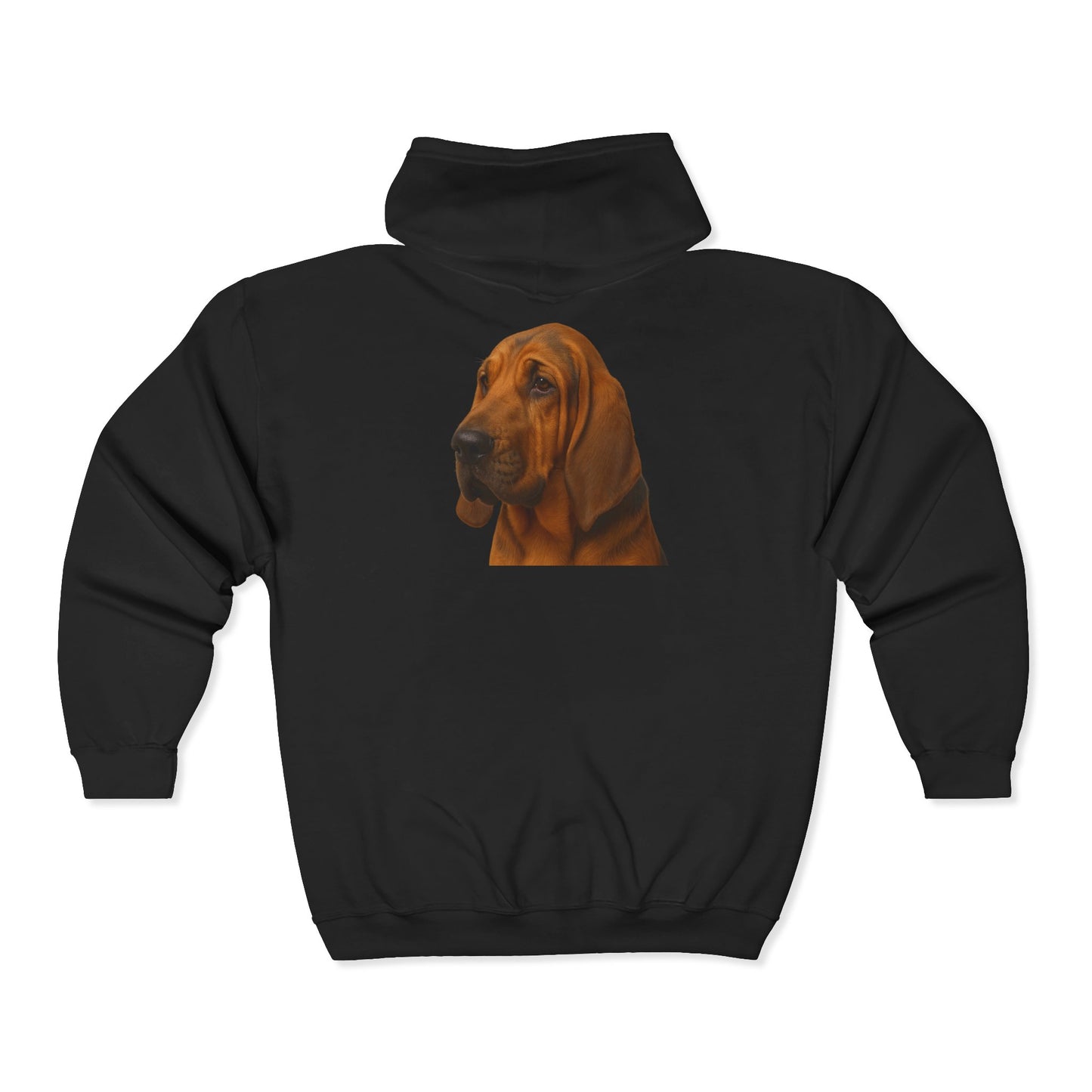 Bloodhound Head Unisex Full Zip Hoodie