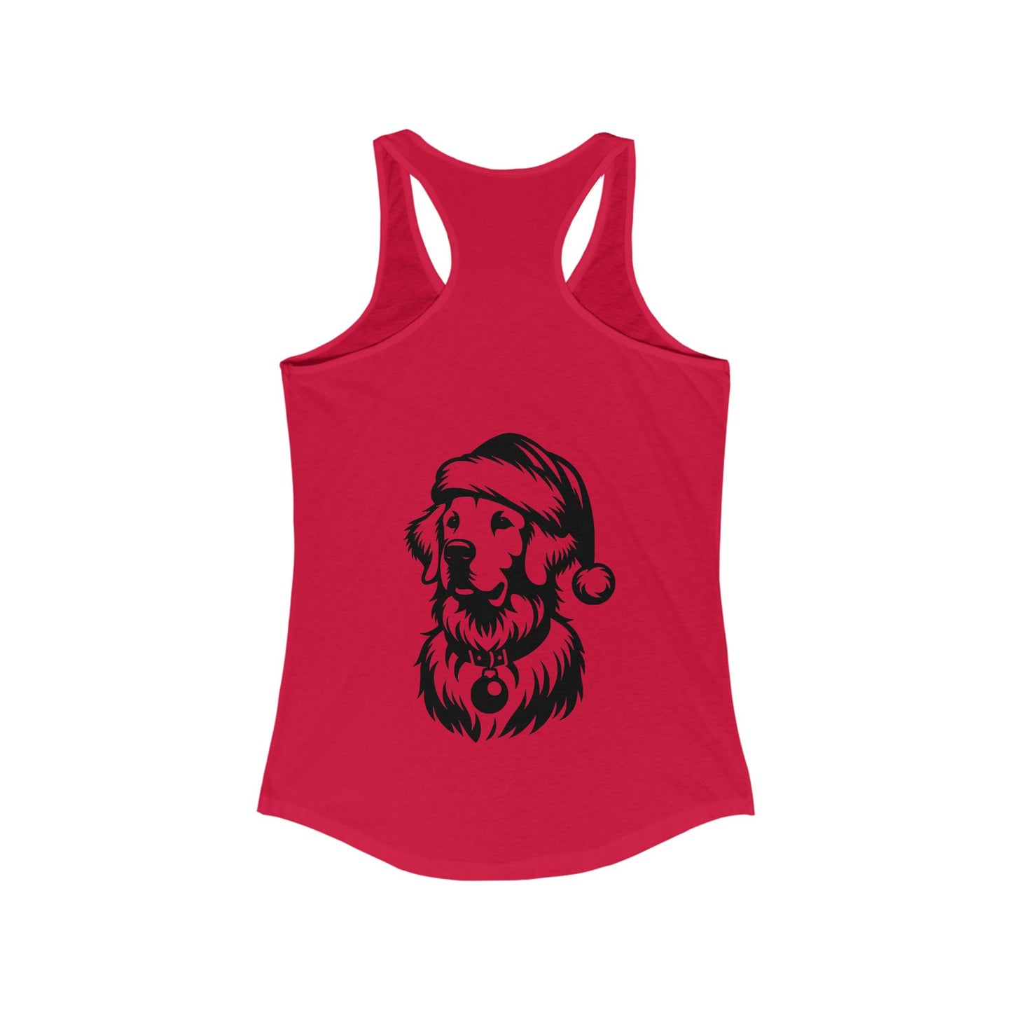 Santa Paws Golden Women's Racerback Tank