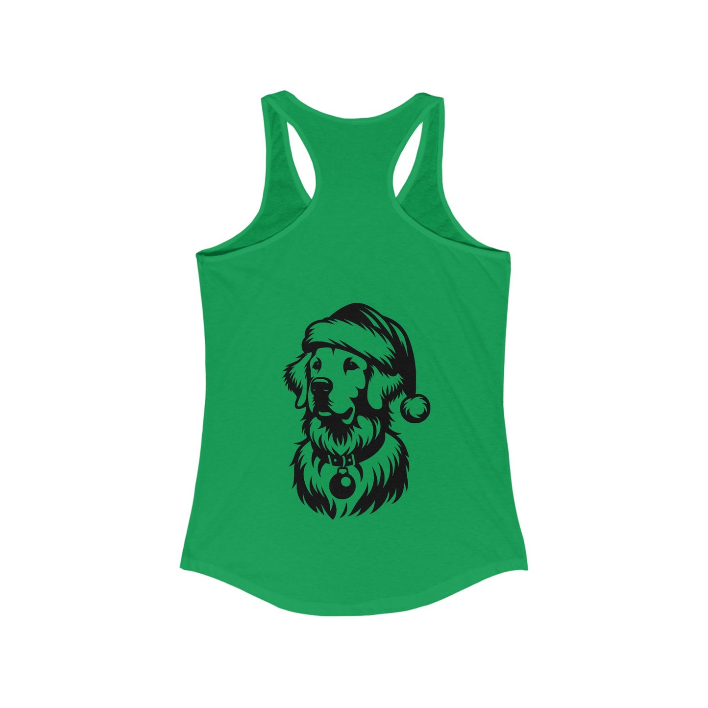 Santa Paws Golden Women's Racerback Tank