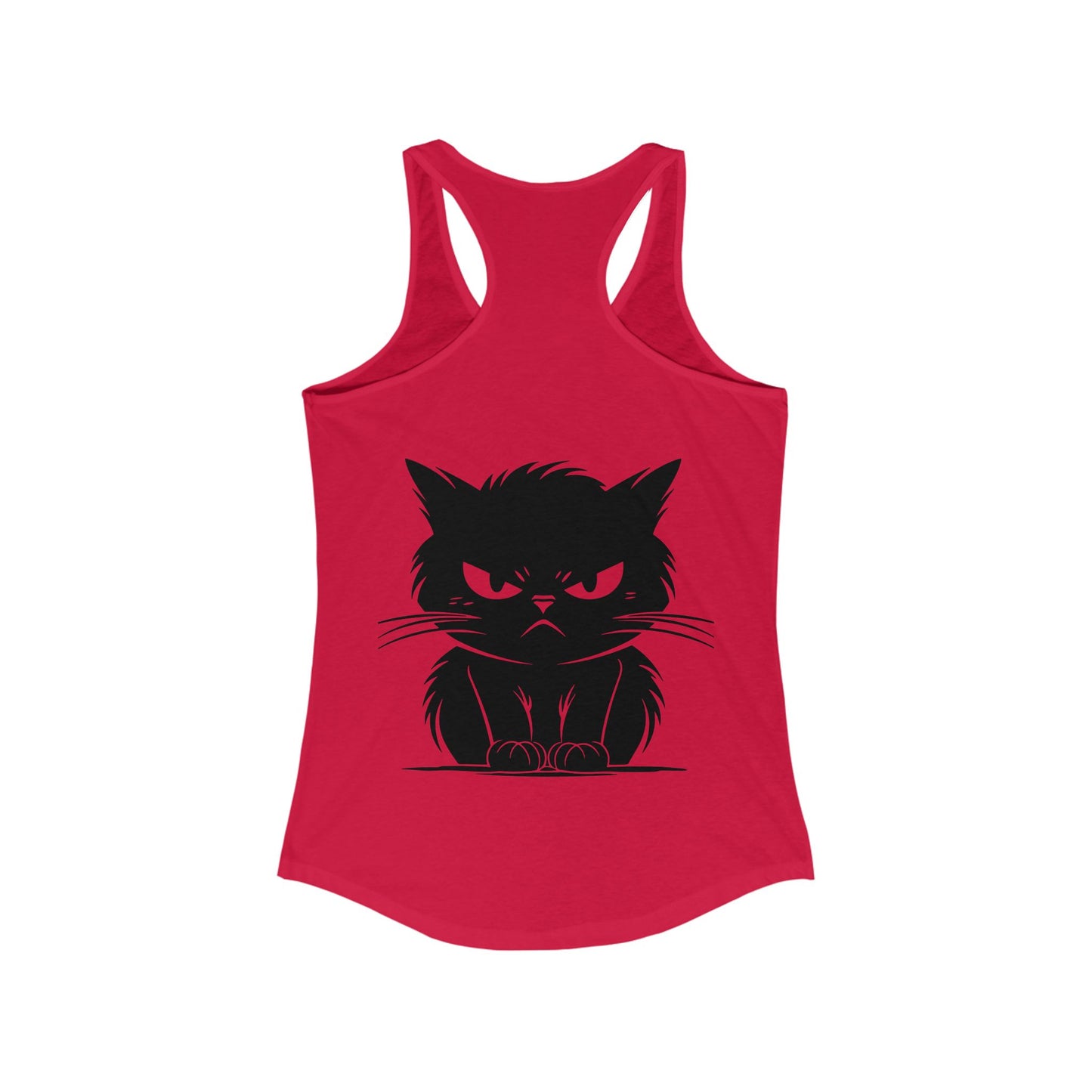 Angry Cat Women's Racerback Tank