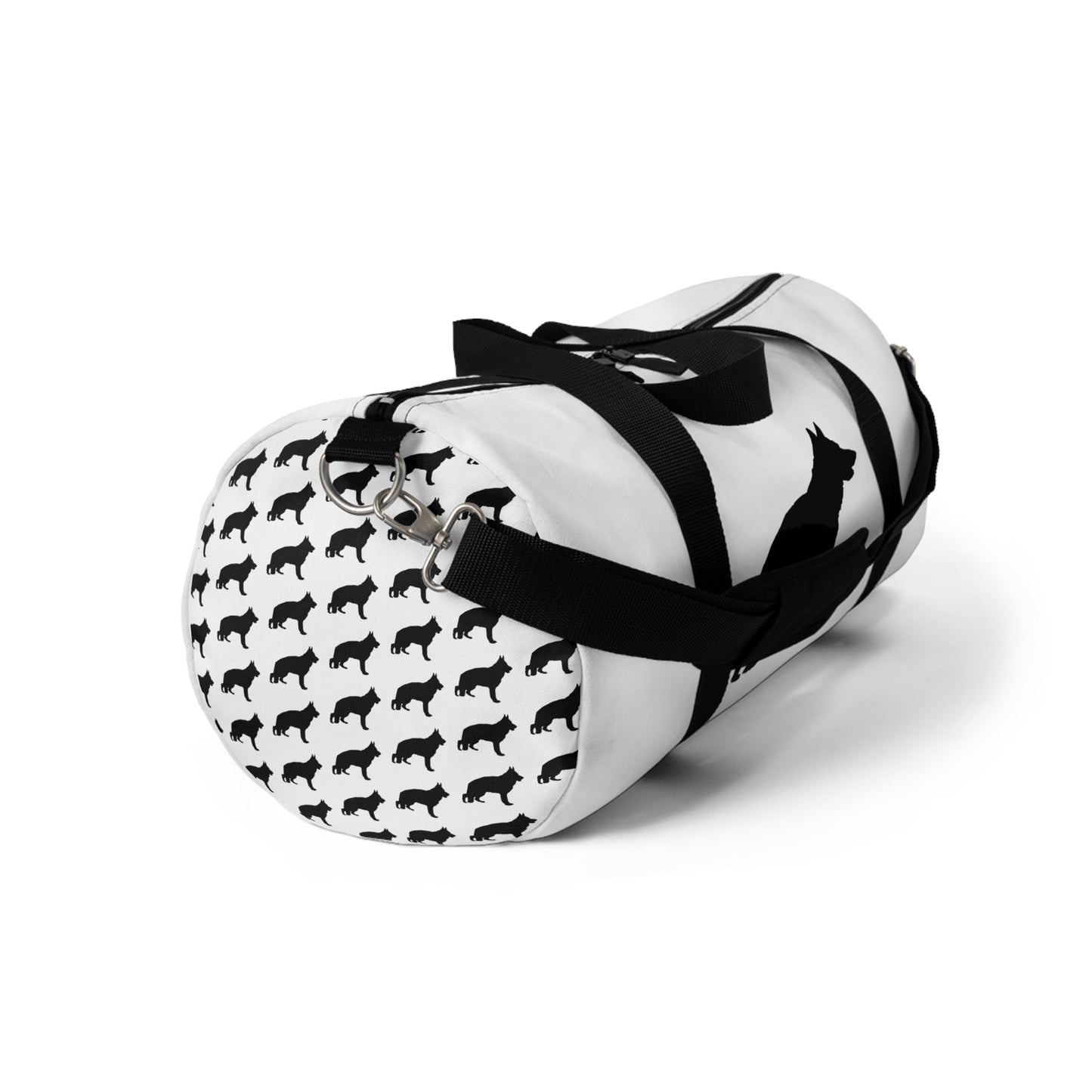 German Shepherd Silhouette Duffel Bag