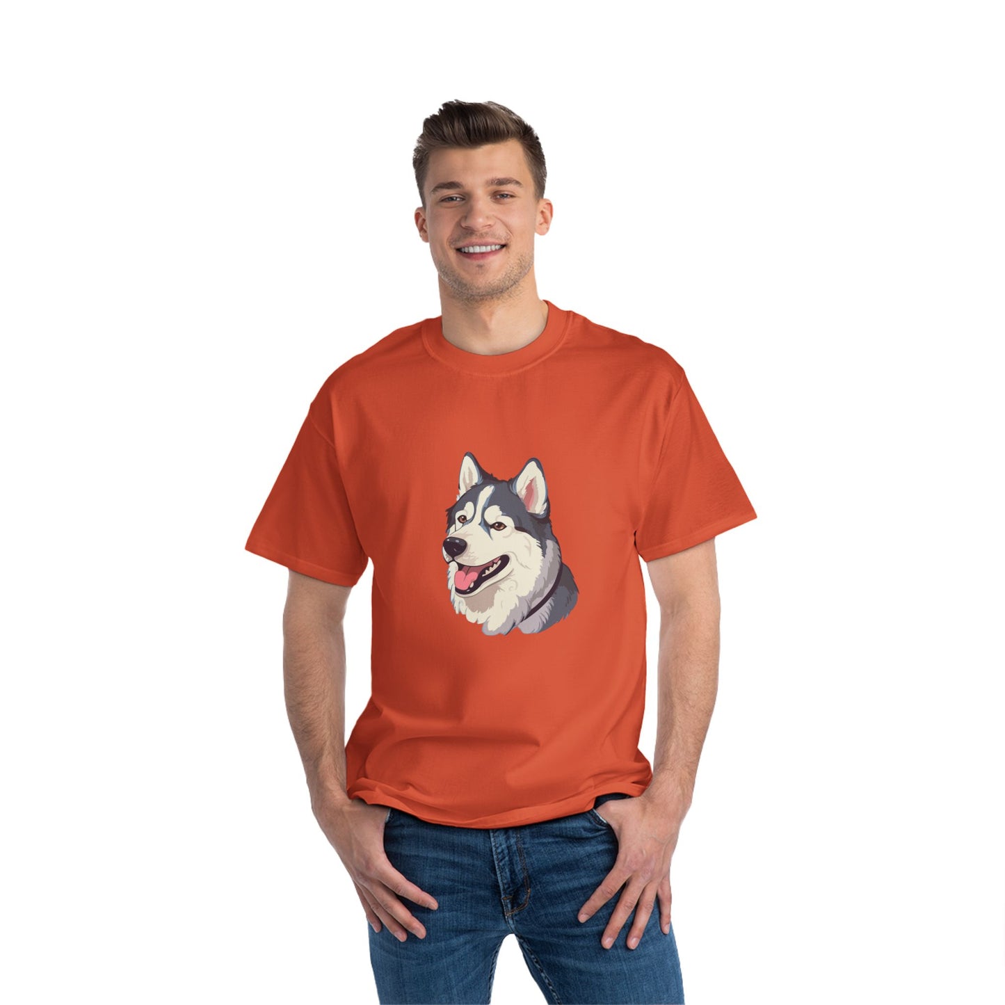 Malamute Head Men's Short-Sleeve Crewneck Tee