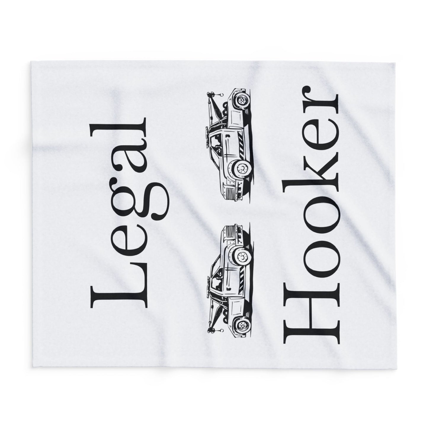 Legal H**ker Tow Truck Wheel Lift Arctic Fleece Blanket
