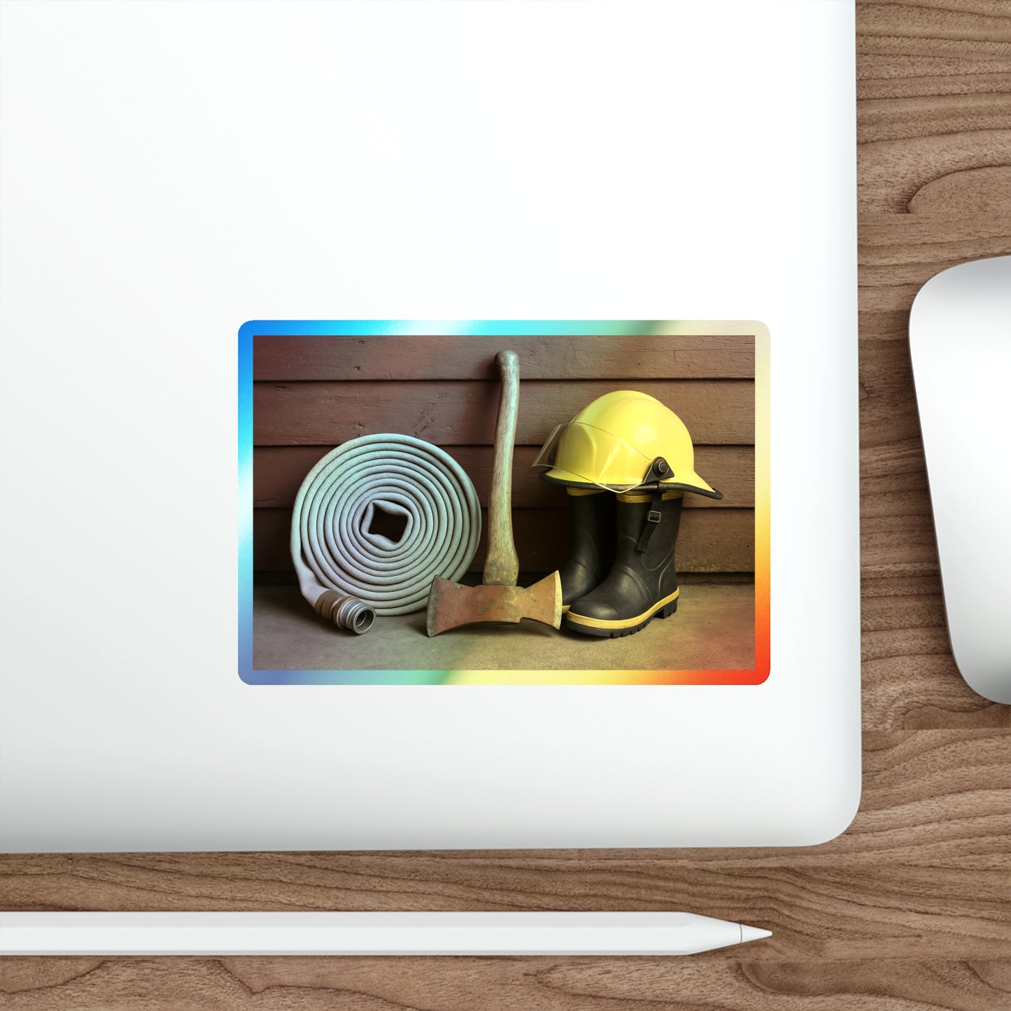 Fire/Rescue Appreciation Holographic Sticker