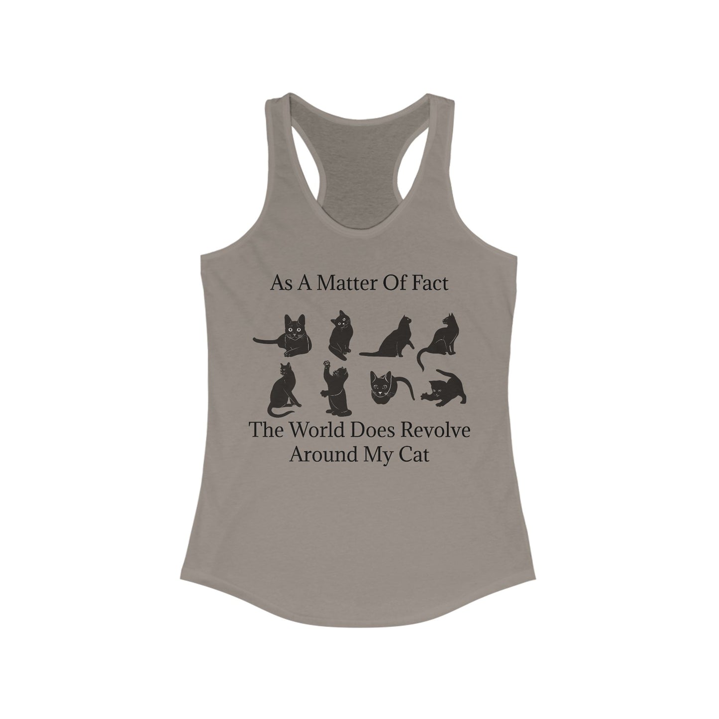 Matter Of Fact Cat Women's Racerback Tank