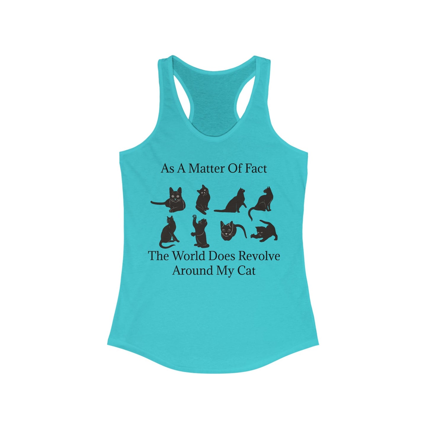 Matter Of Fact Cat Women's Racerback Tank