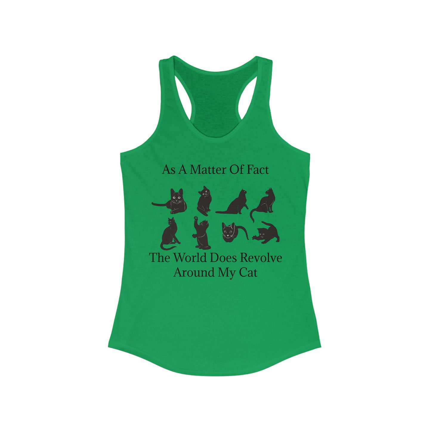 Matter Of Fact Cat Women's Racerback Tank