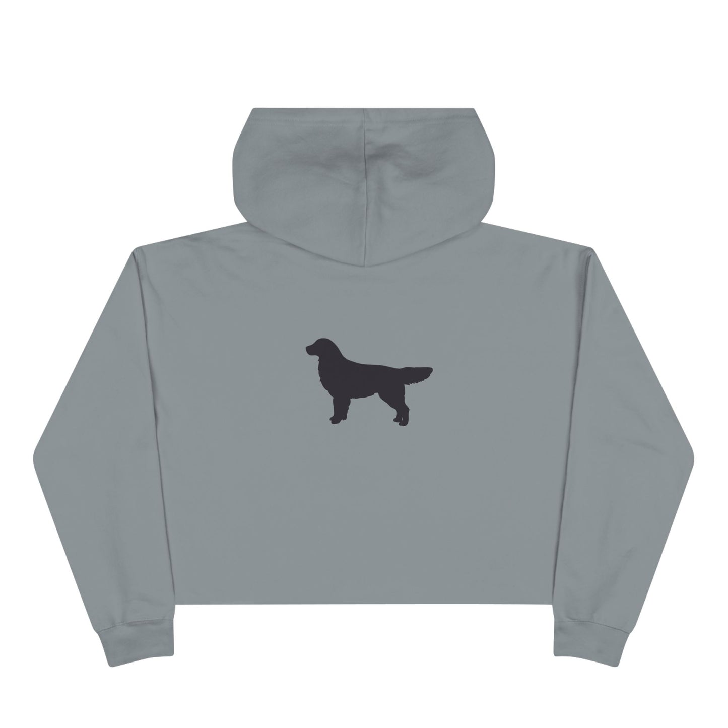 Golden Silhouette Women's Crop Hoodie