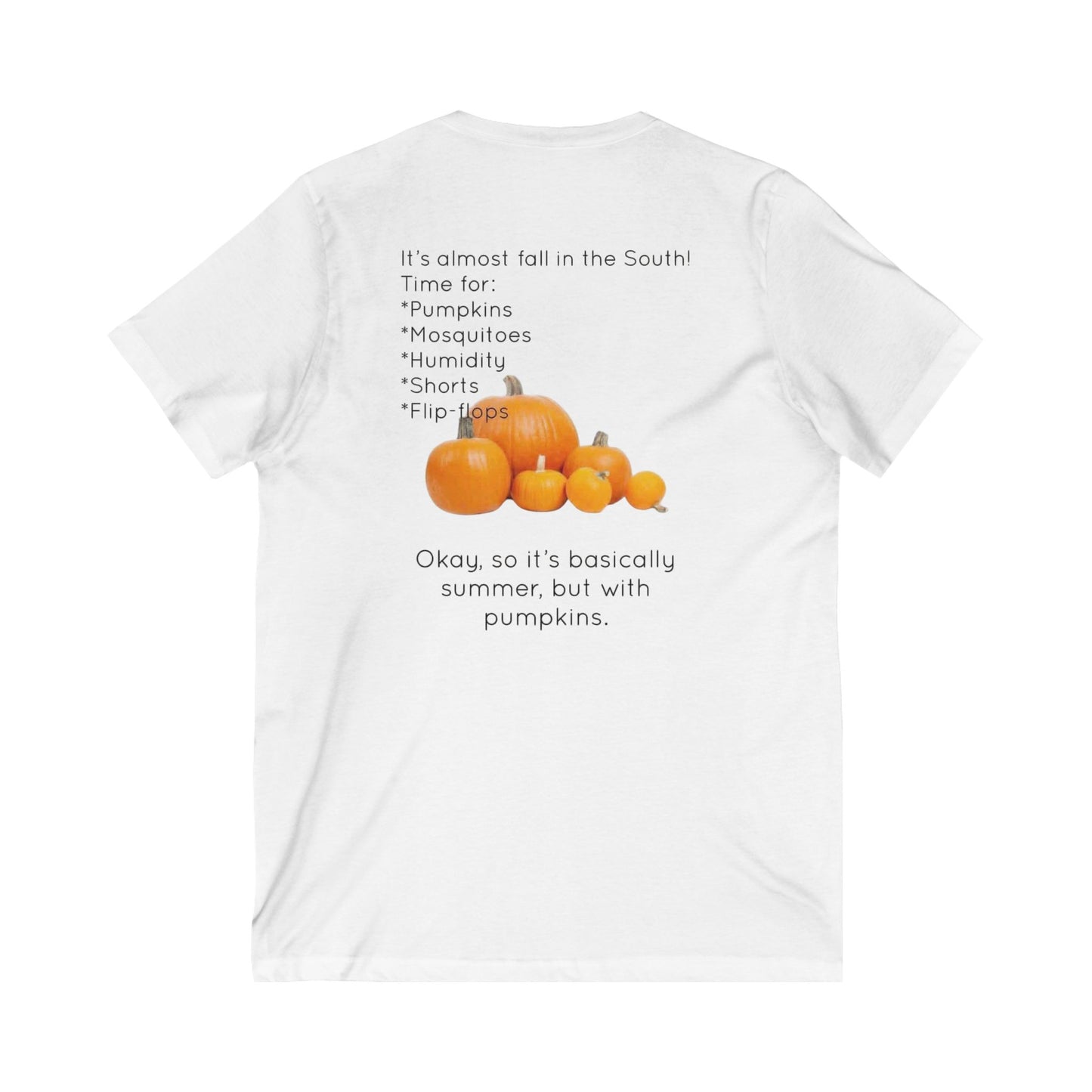 Fall In The South Unisex Short Sleeve V-Neck Tee