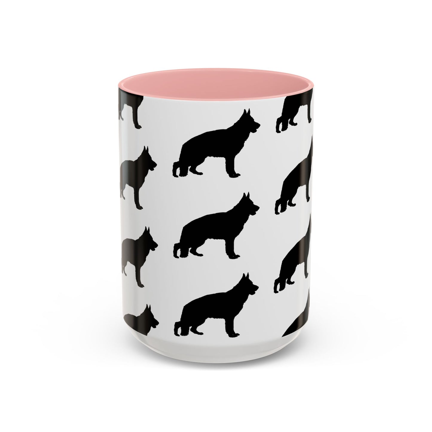 German Shepherd Silhouette 2-Tone Coffee Mug