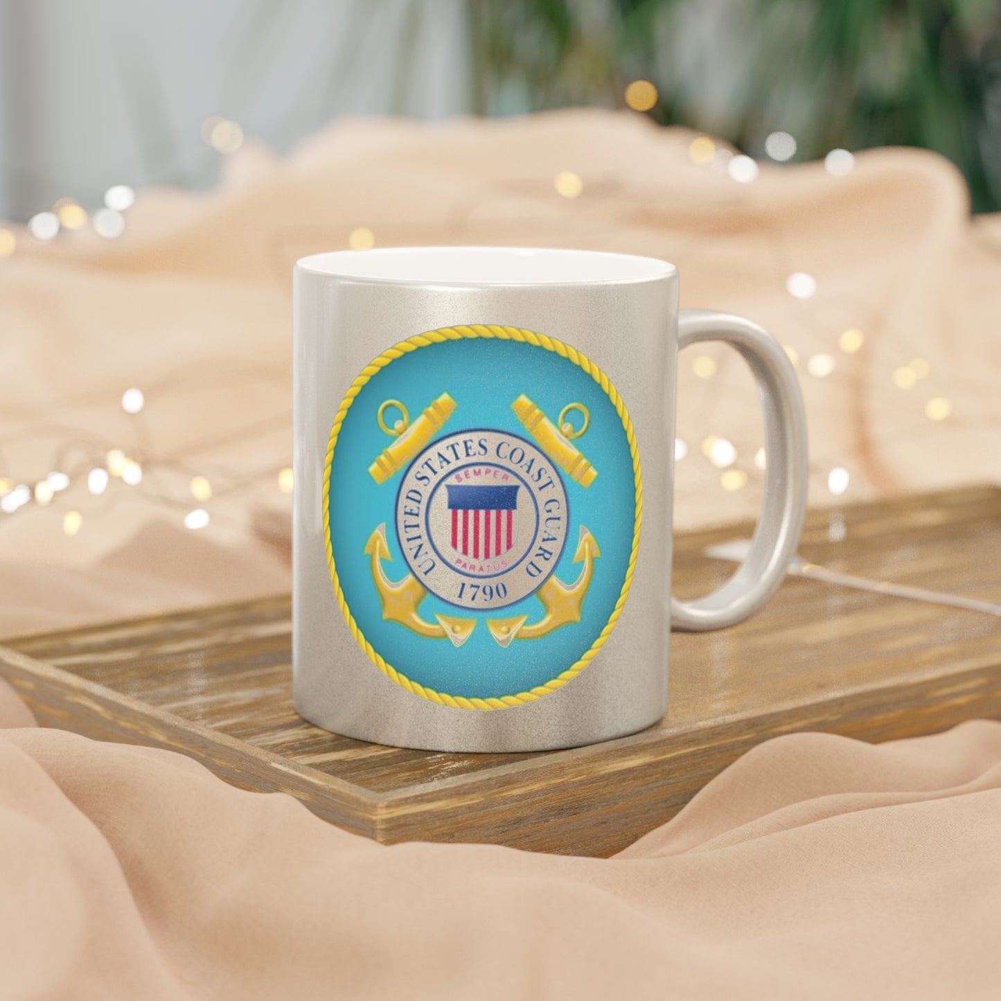 US Coast Guard Metallic Coffee Mug