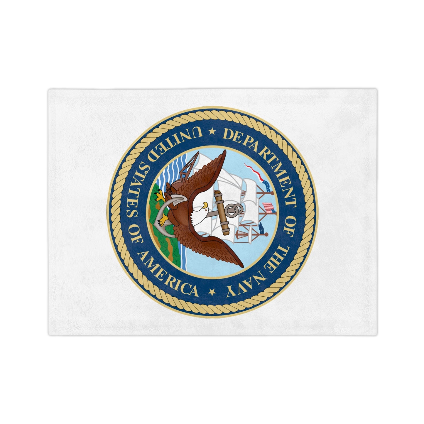 US Navy Velveteen Microfiber Blanket