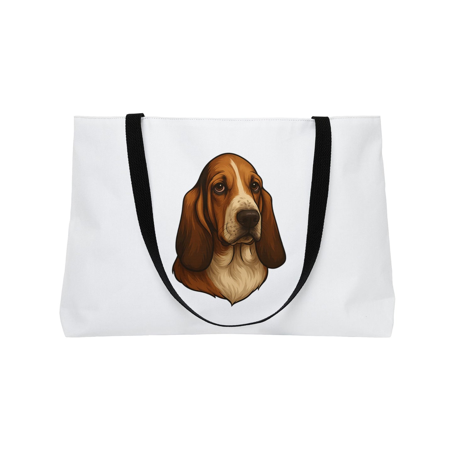 Basset Hound Head Weekender Tote Bag