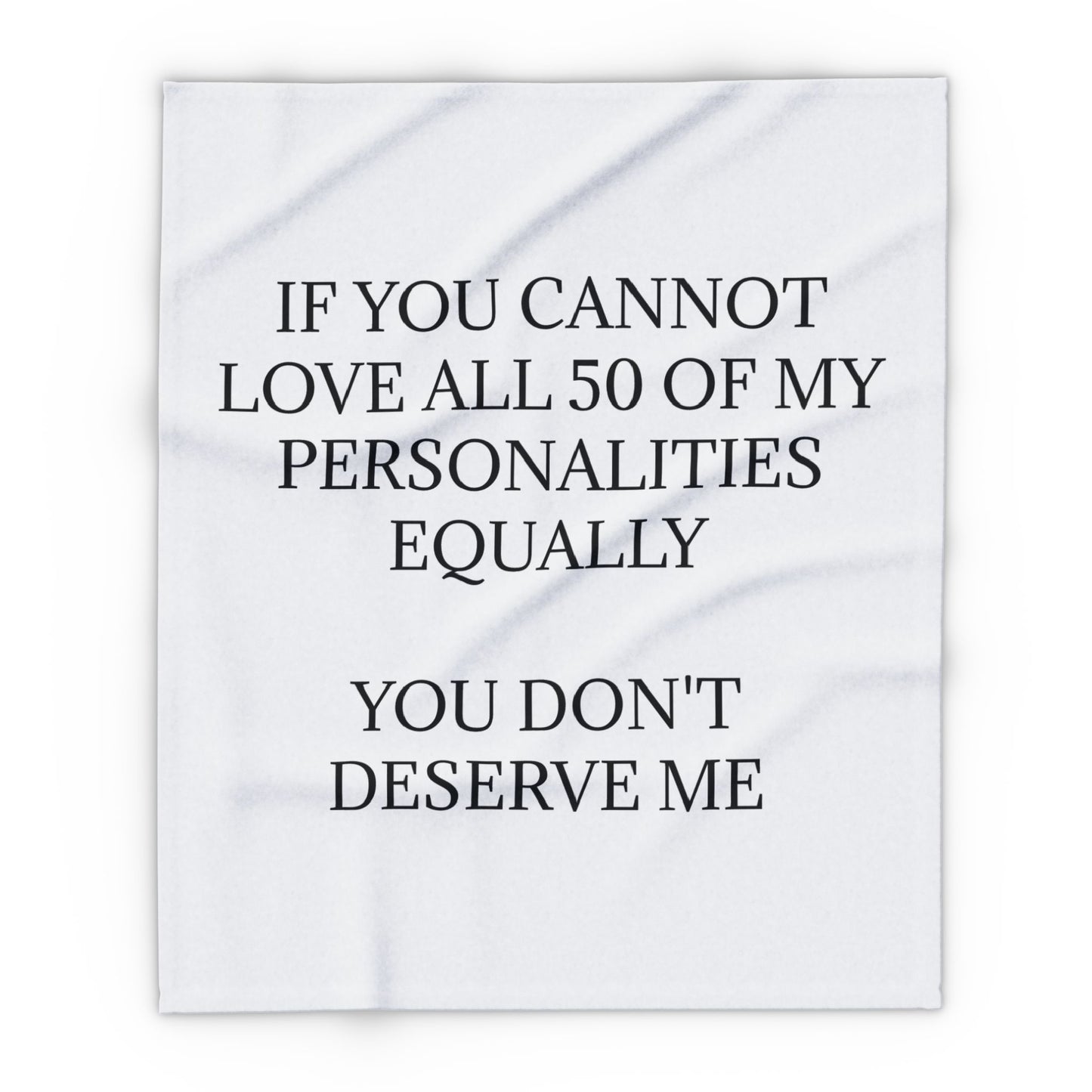 50 Personalities Arctic Fleece Blanket