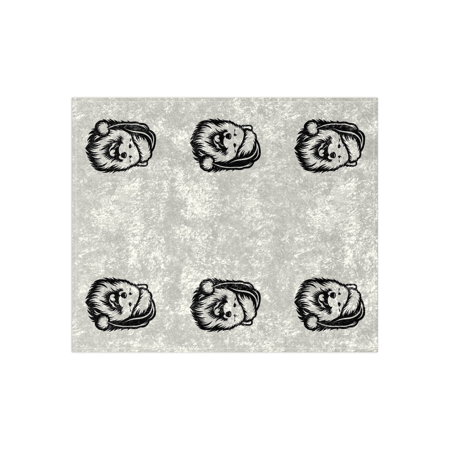 Santa Paws Samoyed Crushed Velvet Blanket