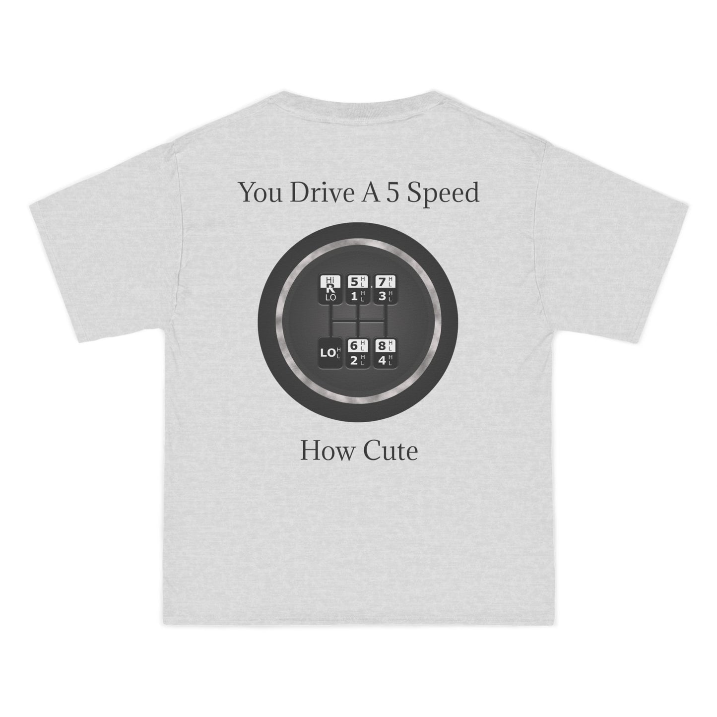 5 Speed How Cute Men's Short-Sleeve Crewneck Tee