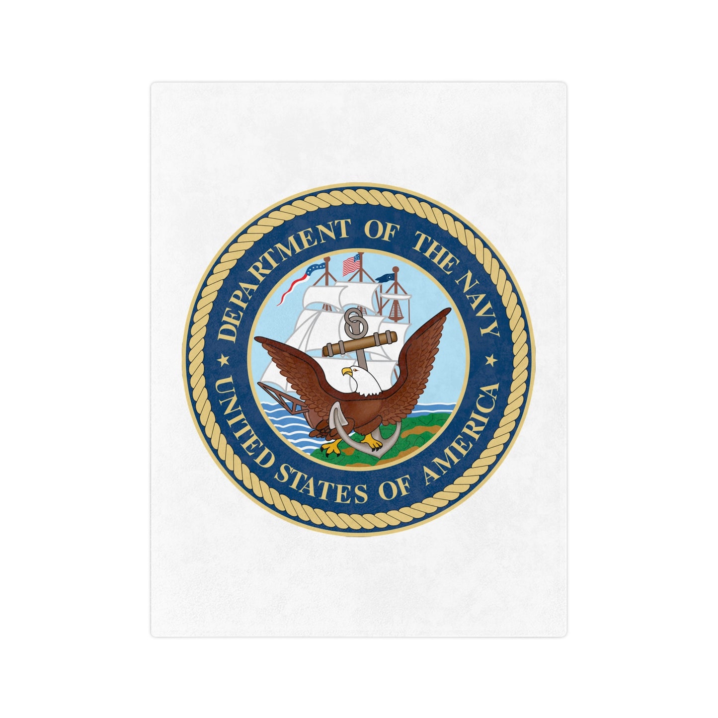 US Navy Velveteen Microfiber Blanket