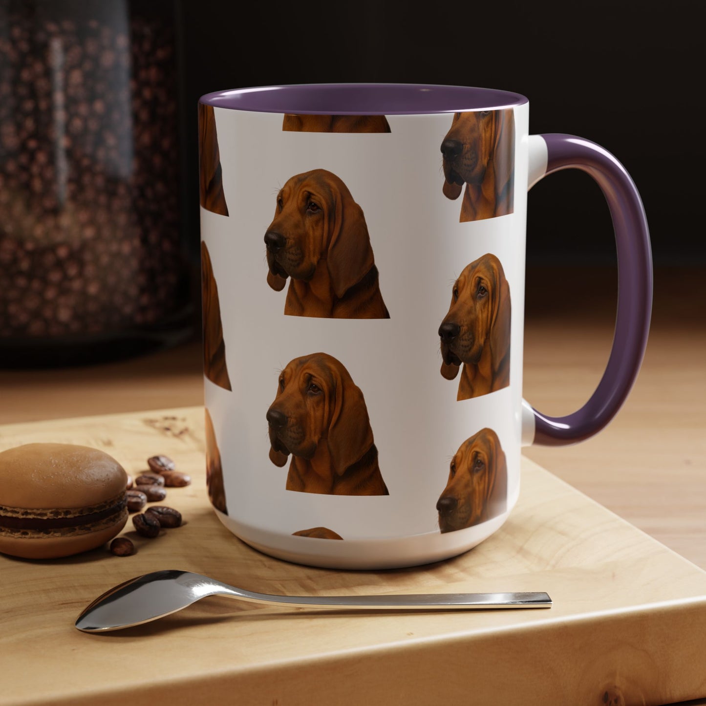 Bloodhound Head 2-Tone Coffee Mug
