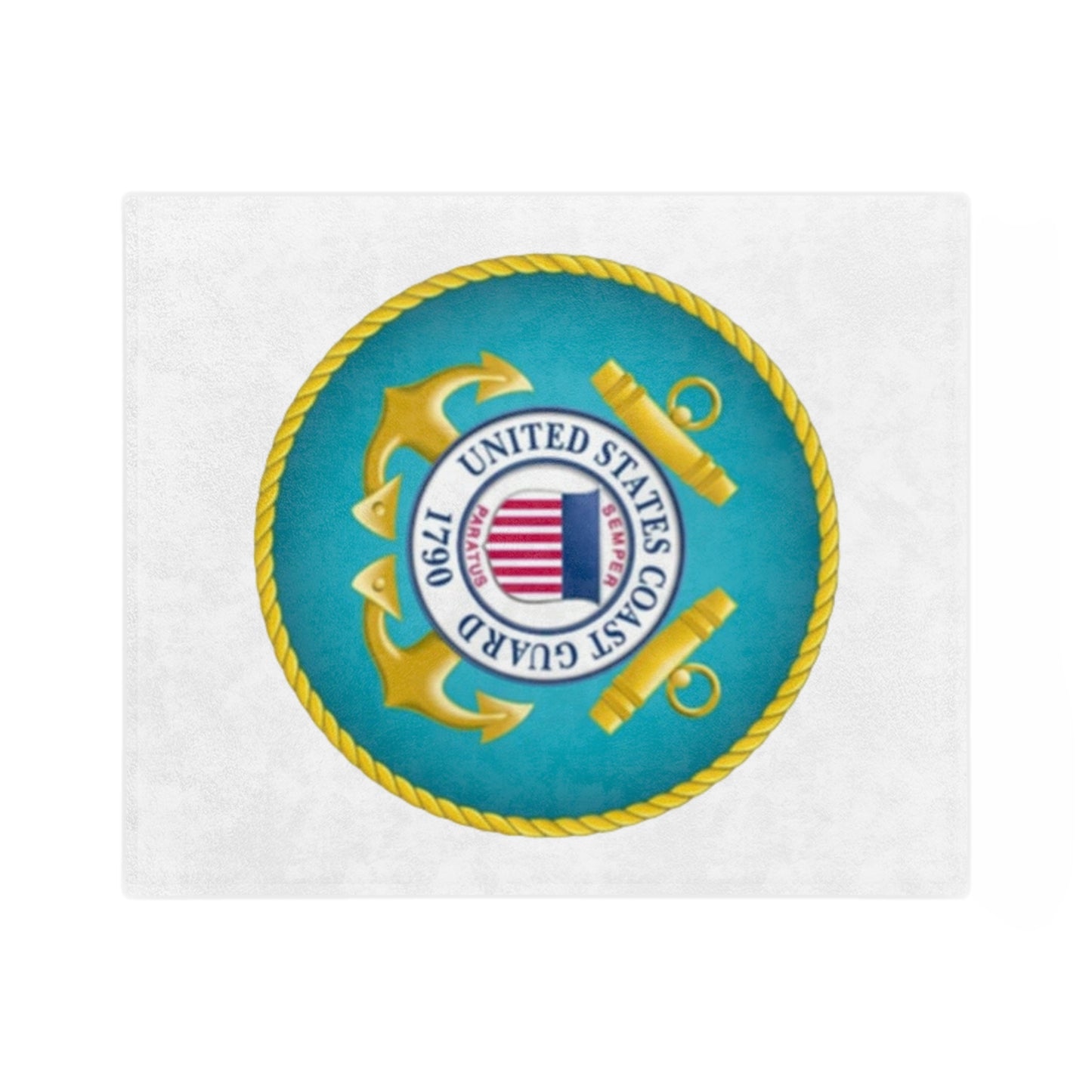 US Coast Guard Velveteen Microfiber Blanket