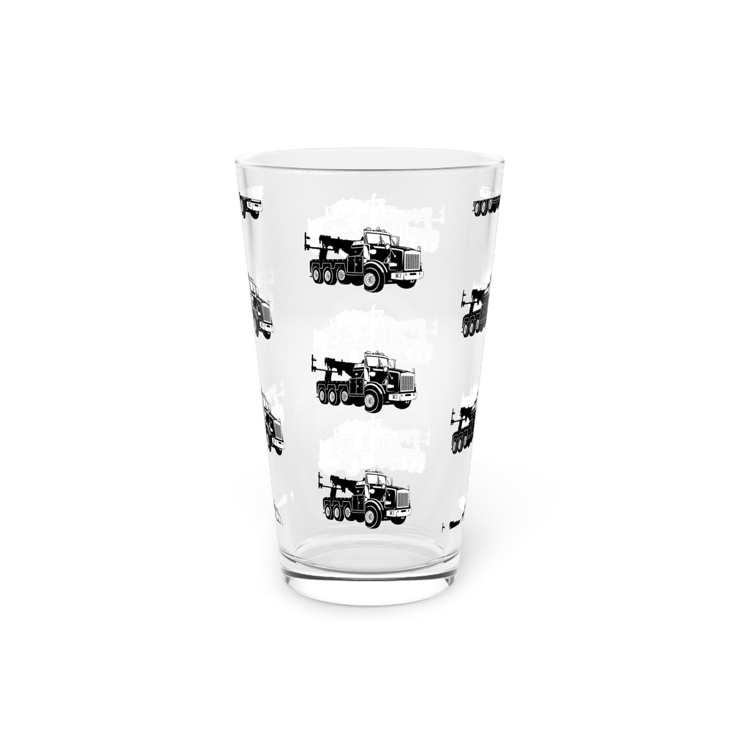 Heavy Tow Truck Drinking Glass