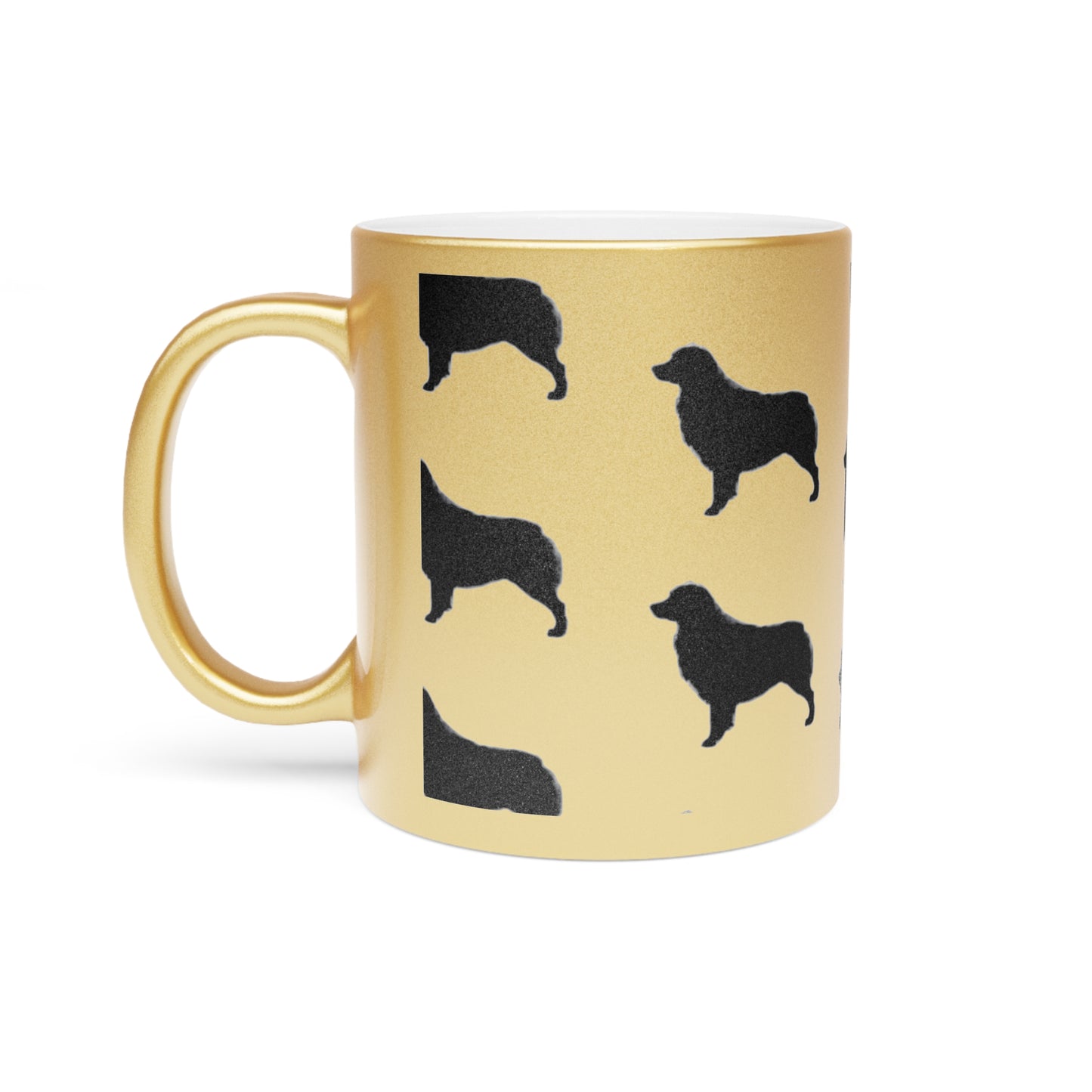 Aussie Silhouette Metallic Coffee Mug