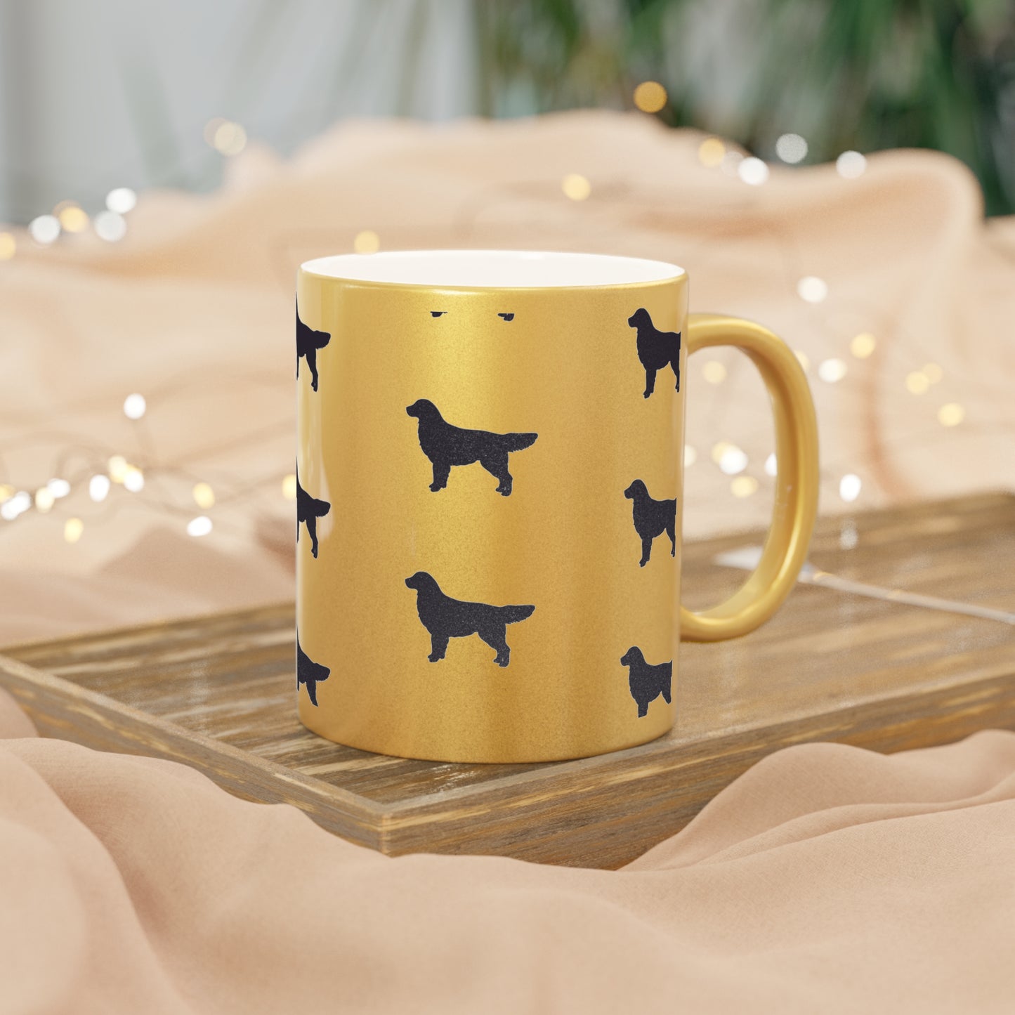 Golden Silhouette Metallic Coffee Mug