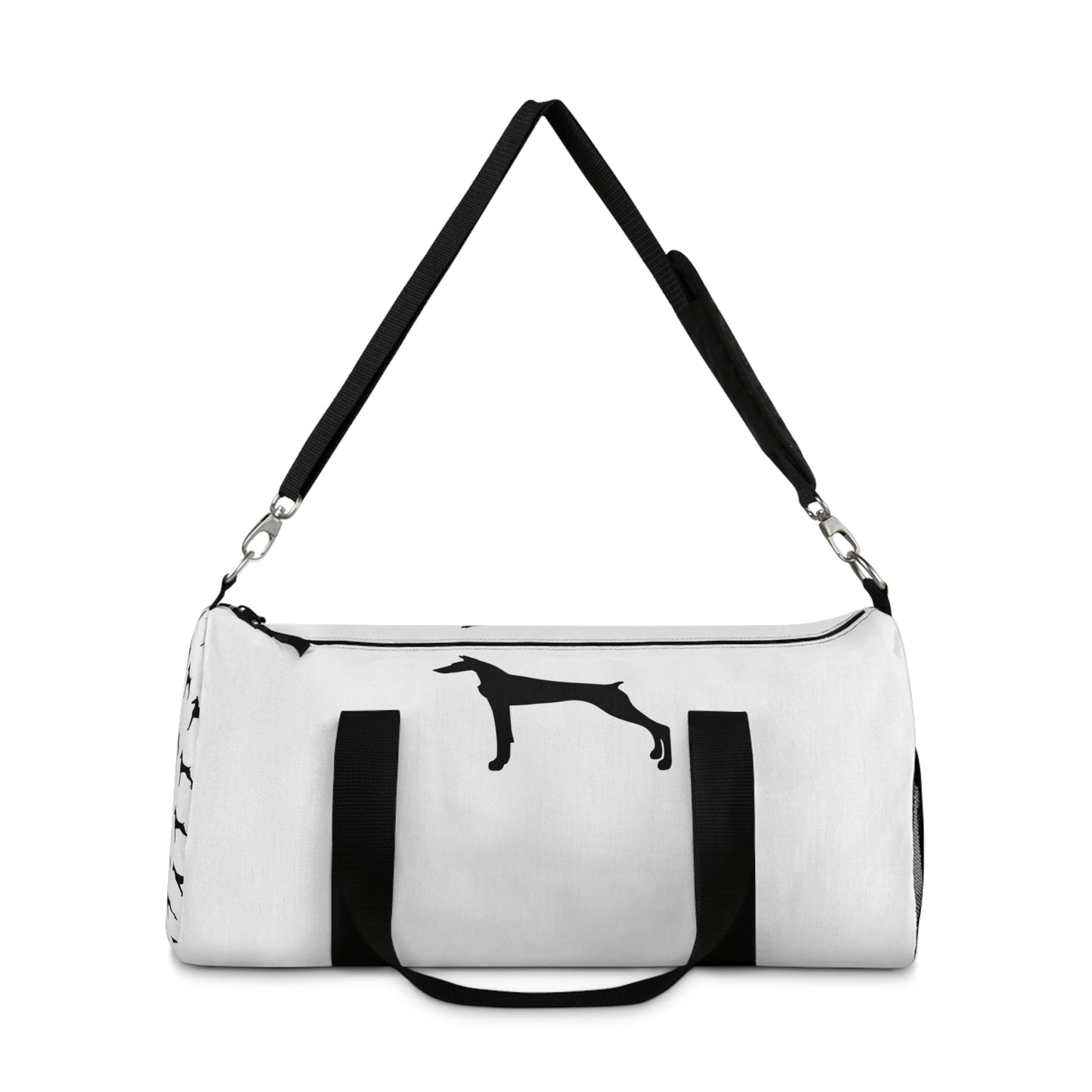 Doberman Silhouette Duffel Bag